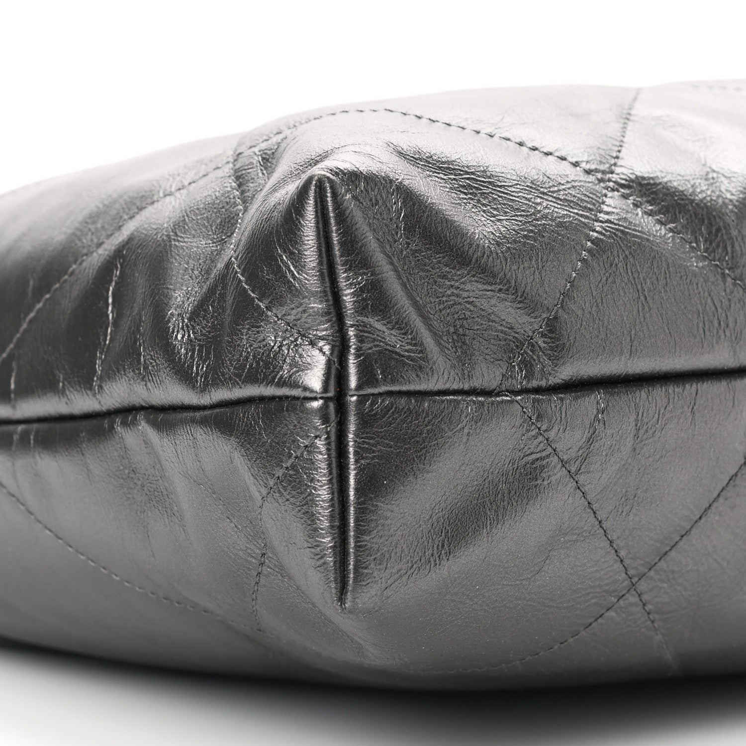 Chanel Metallic Calfskin Quilted Chanel 22 Ruthenium 10 of 12