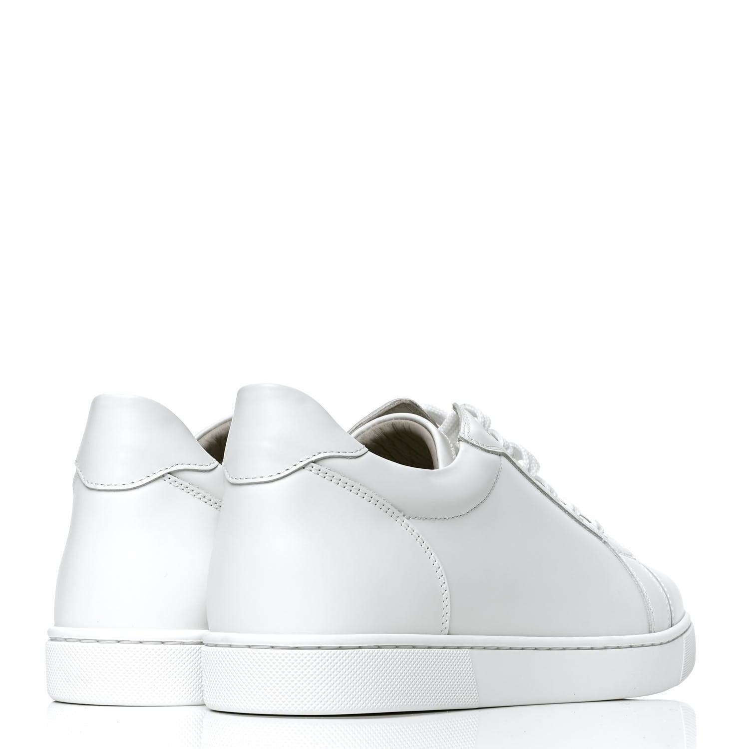 Christian Louboutin Calfskin Vieira Flat Sneakers 41 White 3 of 5