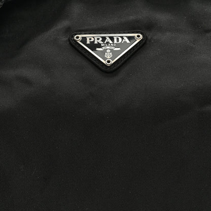 Prada Tessuto Nylon Saffiano Flat Messenger Bag Black 7 of 9