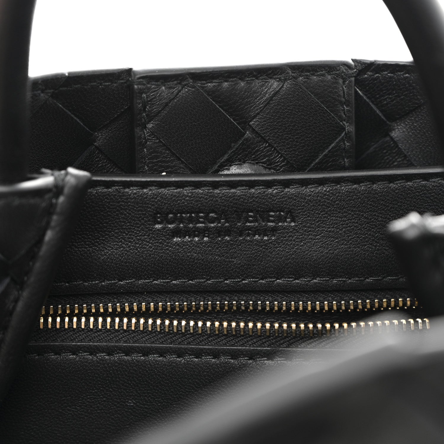Bottega Veneta Nappa Intrecciato Small Andiamo Shoulder Bag Black 7 of 10