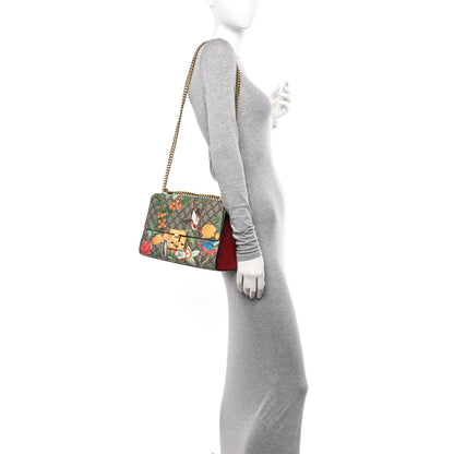 Gucci GG Supreme Monogram Tian Medium Padlock Shoulder Bag Beige Multicolor New Acero 2 of 10