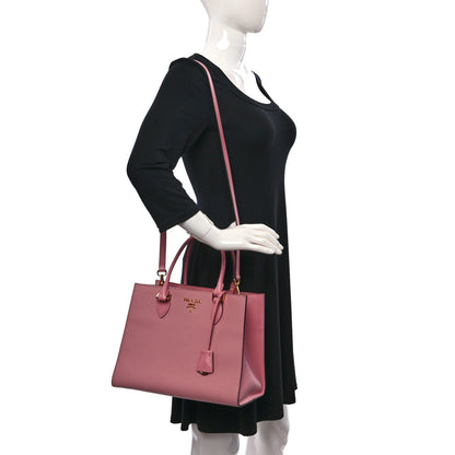 Prada Saffiano Soft Calfskin Tote Pesco 2 of 10