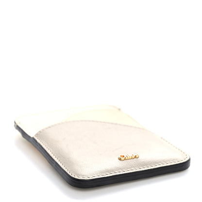 Chloe Smooth Calfskin Walden Card Holder Pastel Grey 4 of 12