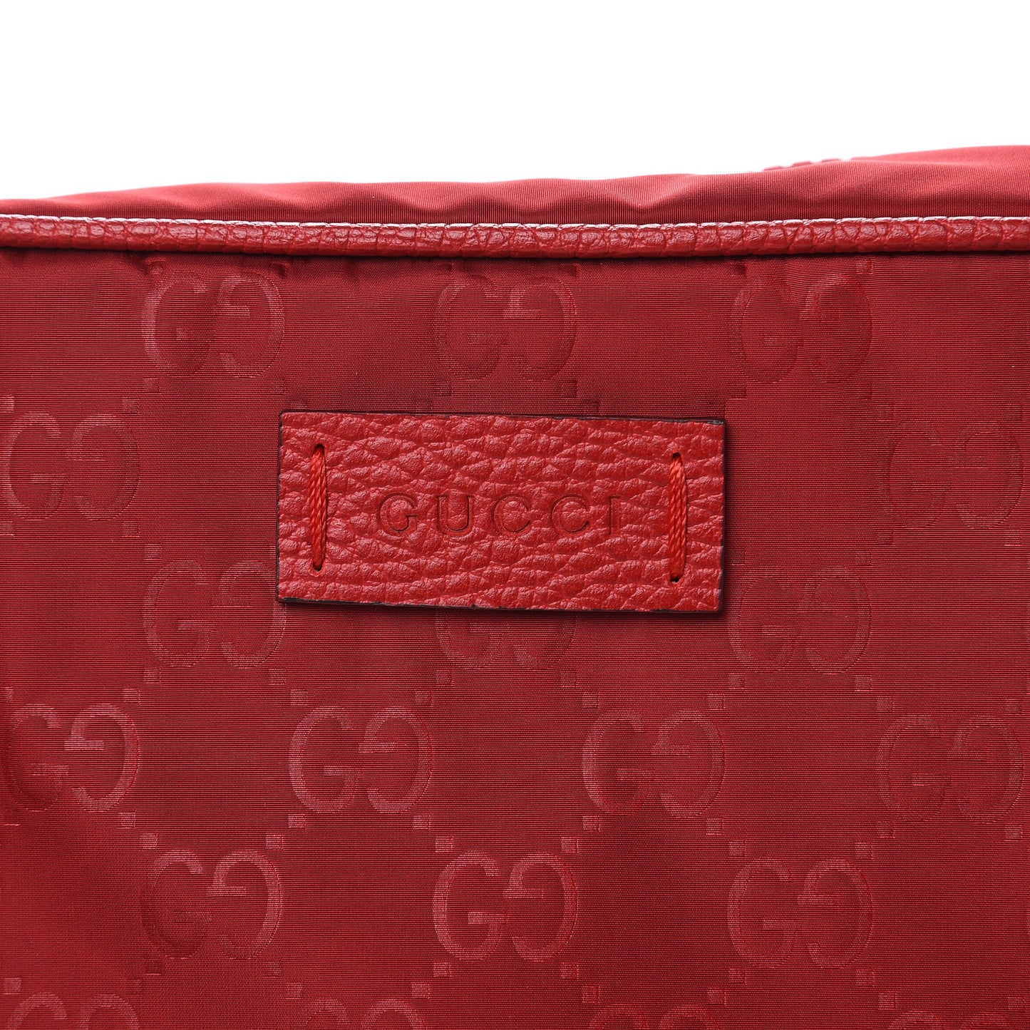 Nylon Monogram Dolmias Pouch Vibrant Red