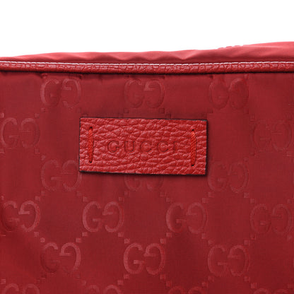 Gucci Nylon Monogram Dolmias Pouch Vibrant Red 8 of 10
