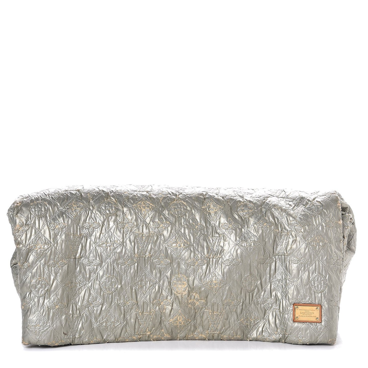 Jacquard Quilted Monogram Limelight Clutch GM Perle
