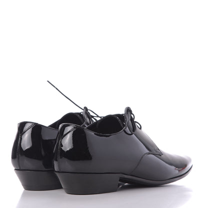 Saint Laurent Patent Calfskin Jonas Derby 38.5 Black 4 of 11