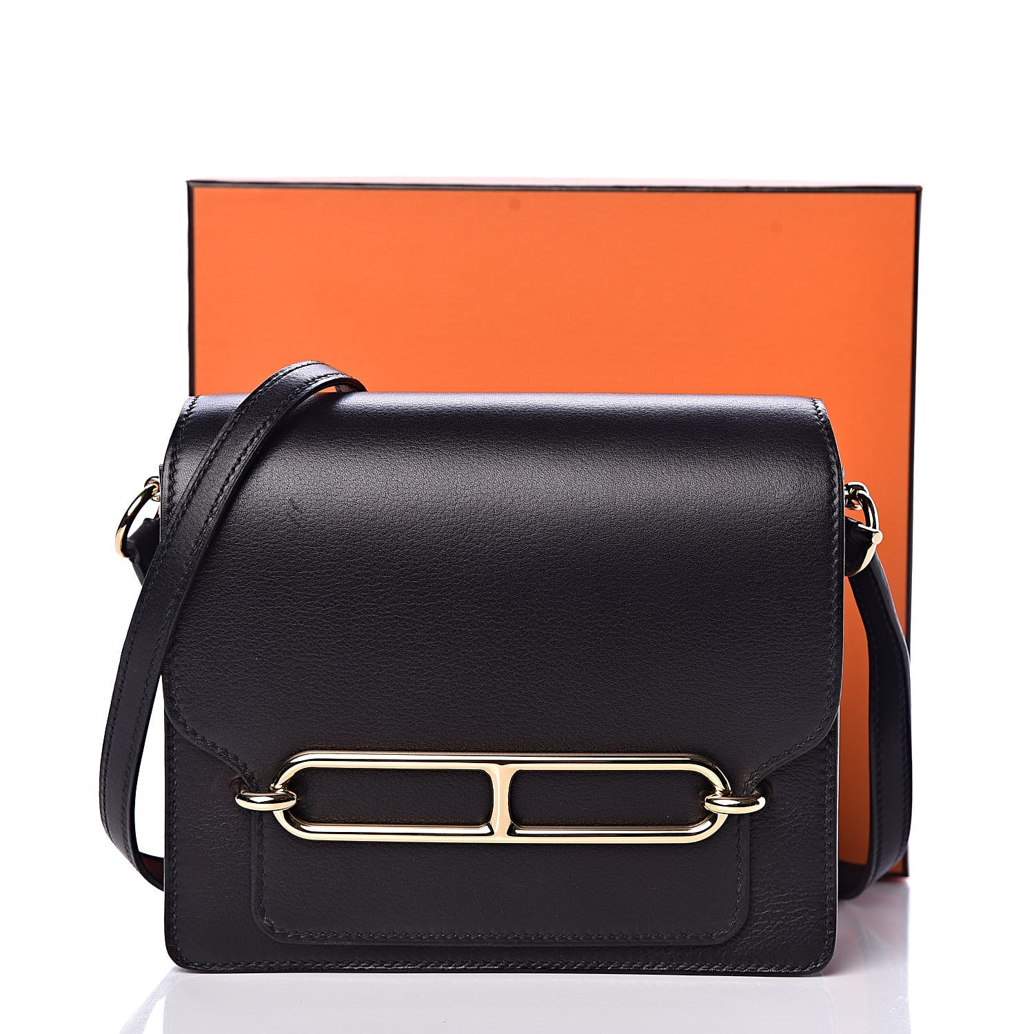 Hermes Evergrain Mini Sac Roulis Black 11 of 11