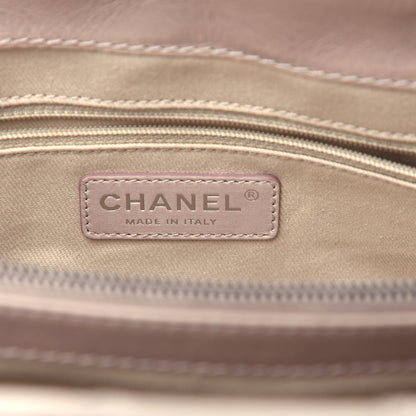 Chanel Glazed Calfskin Quilted Tote Grey 6 of 11