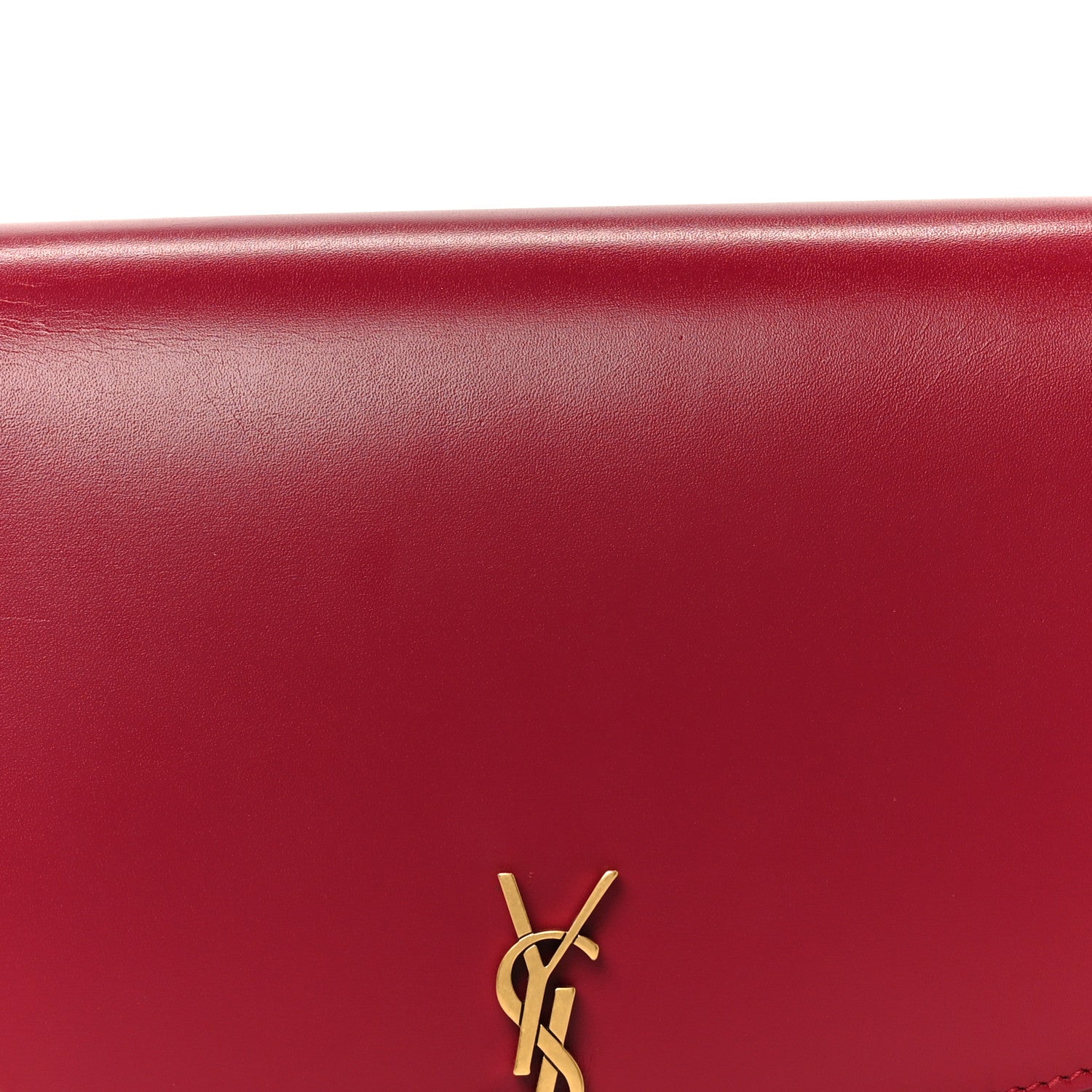 Saint Laurent Box Calfskin Mini Voltaire Shoulder Bag Burgundy 9 of 11