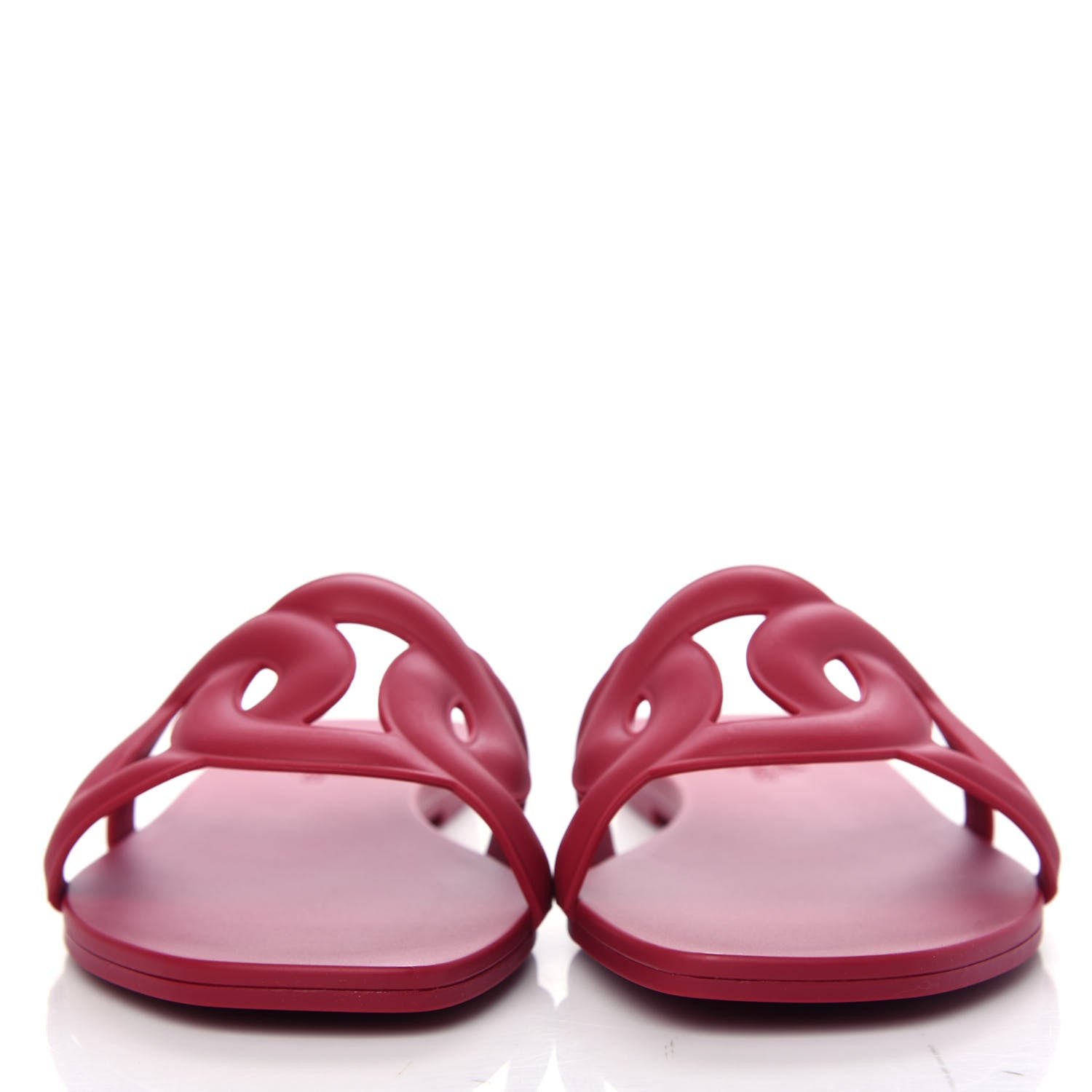 Hermes Rubber Aloha Sandals 37 Rose Baie 2 of 11