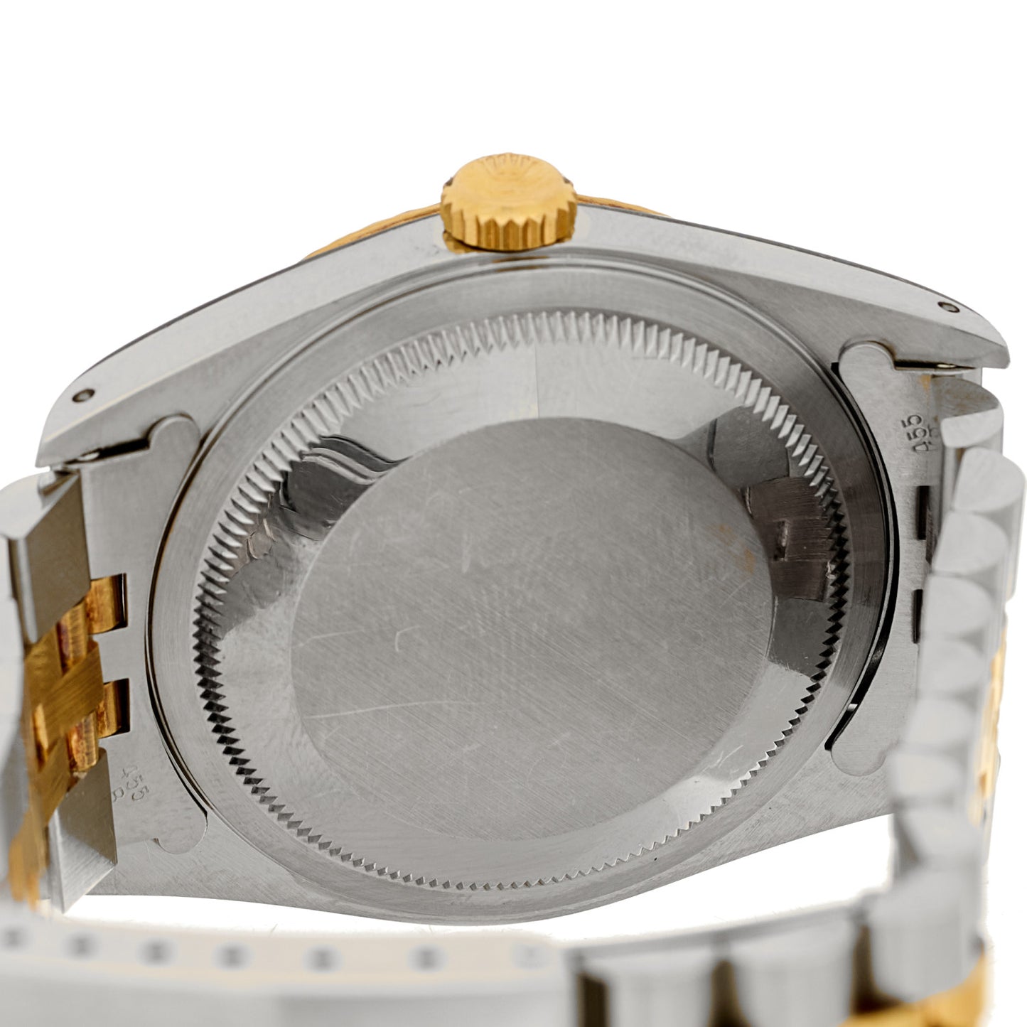 Stainless Steel 18K Yellow Gold 36mm Oyster Perpetual Datejust Watch Champagne 16233