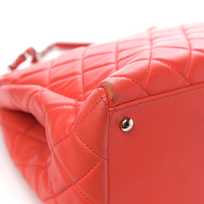 Chanel Lambskin Quilted Large 7 Tote Red 13 of 17