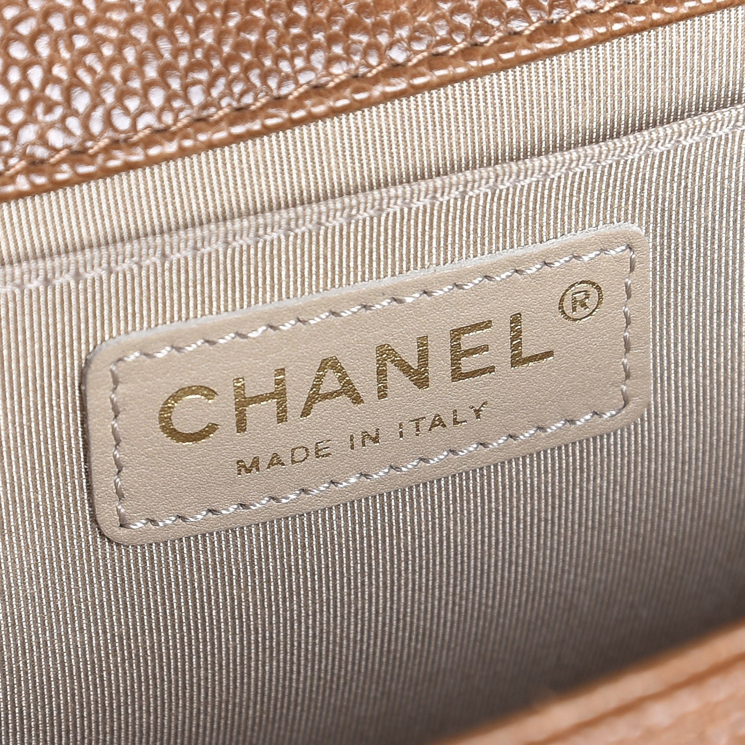 Chanel Caviar Quilted Medium Boy Flap Light Brown 6 of 9