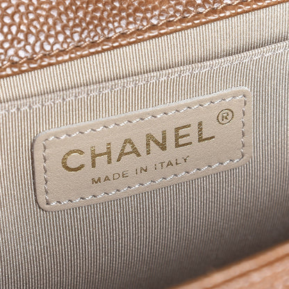 Chanel Caviar Quilted Medium Boy Flap Light Brown 6 of 9