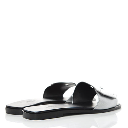Hermes Epsom View Sandals 39 Argent 4 of 8