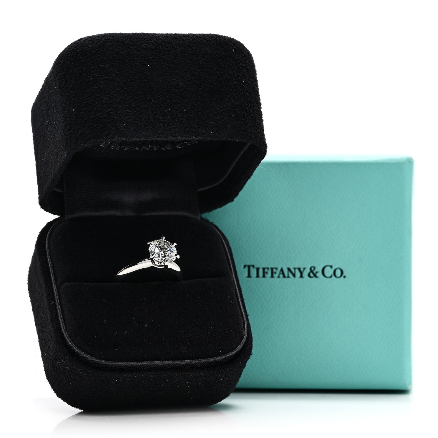 Tiffany Platinum Diamond 1.32ct Solitaire Engagement Ring 47 4 7 of 7