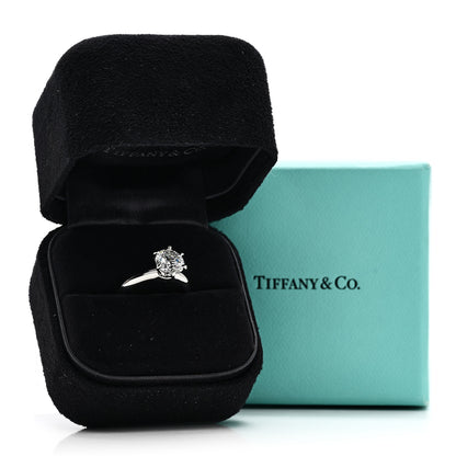 Tiffany Platinum Diamond 1.32ct Solitaire Engagement Ring 47 4 7 of 7