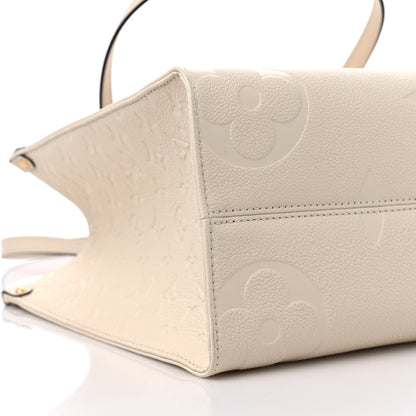 Louis Vuitton Empreinte Monogram Giant Onthego MM Creme 7 of 8