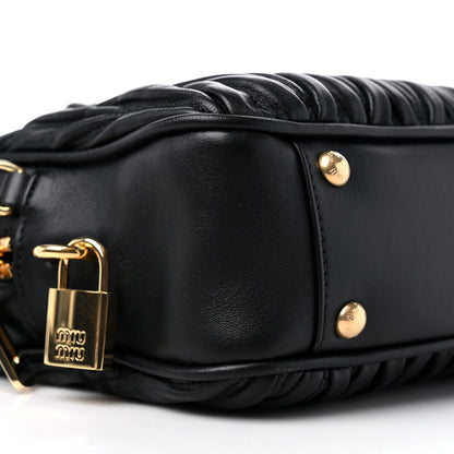 Miu Miu Nappa Matelasse Bauletto Top Handle Bag Black 7 of 8