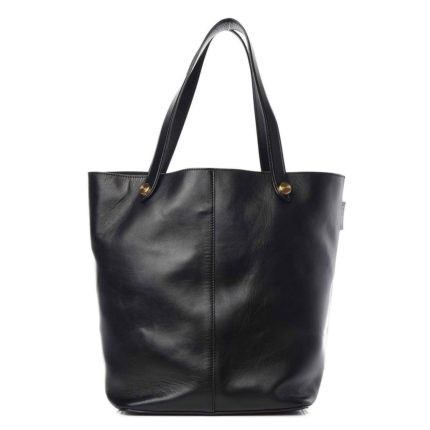 Calfskin Kite Bucket Bag Black