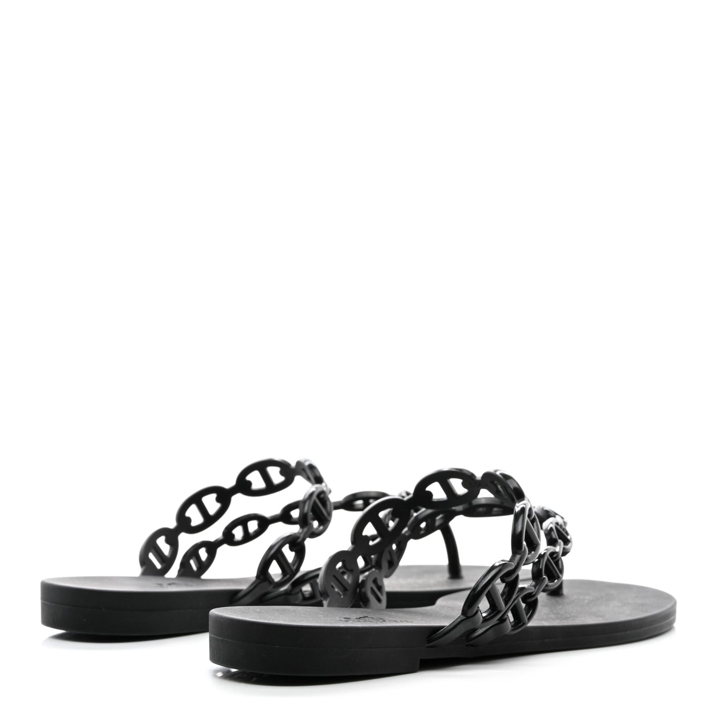 Rubber Chaine d'Ancre Island Sandals 35 Black