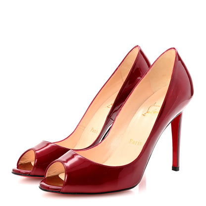 Christian Louboutin Patent You You 100 Pumps 38.5 Rouge 4 of 8