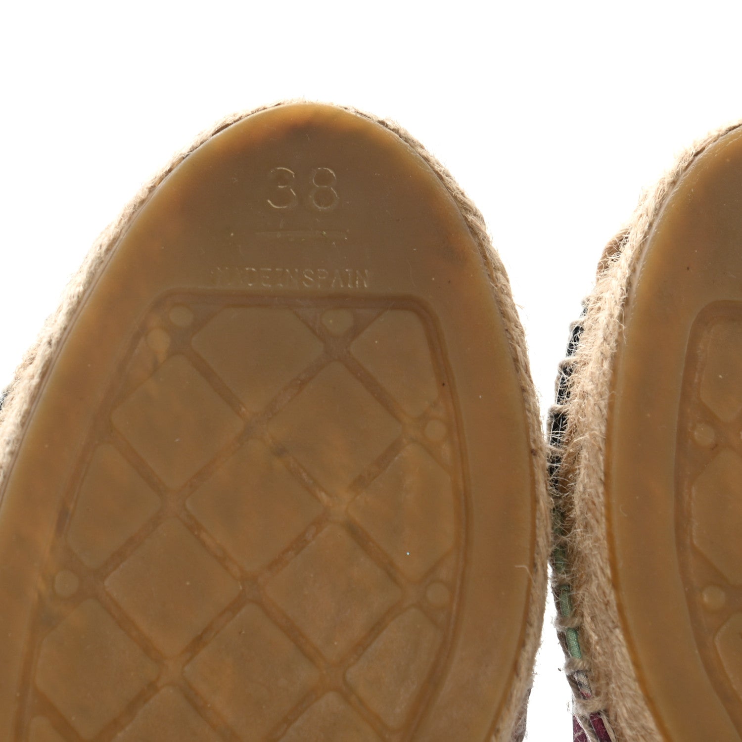 Chanel Fabric Patent CC Espadrilles Multicolor 38 Black 10 of 12