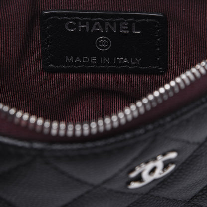 Chanel Caviar Quilted Small Cosmetic Case Black 6 of 11