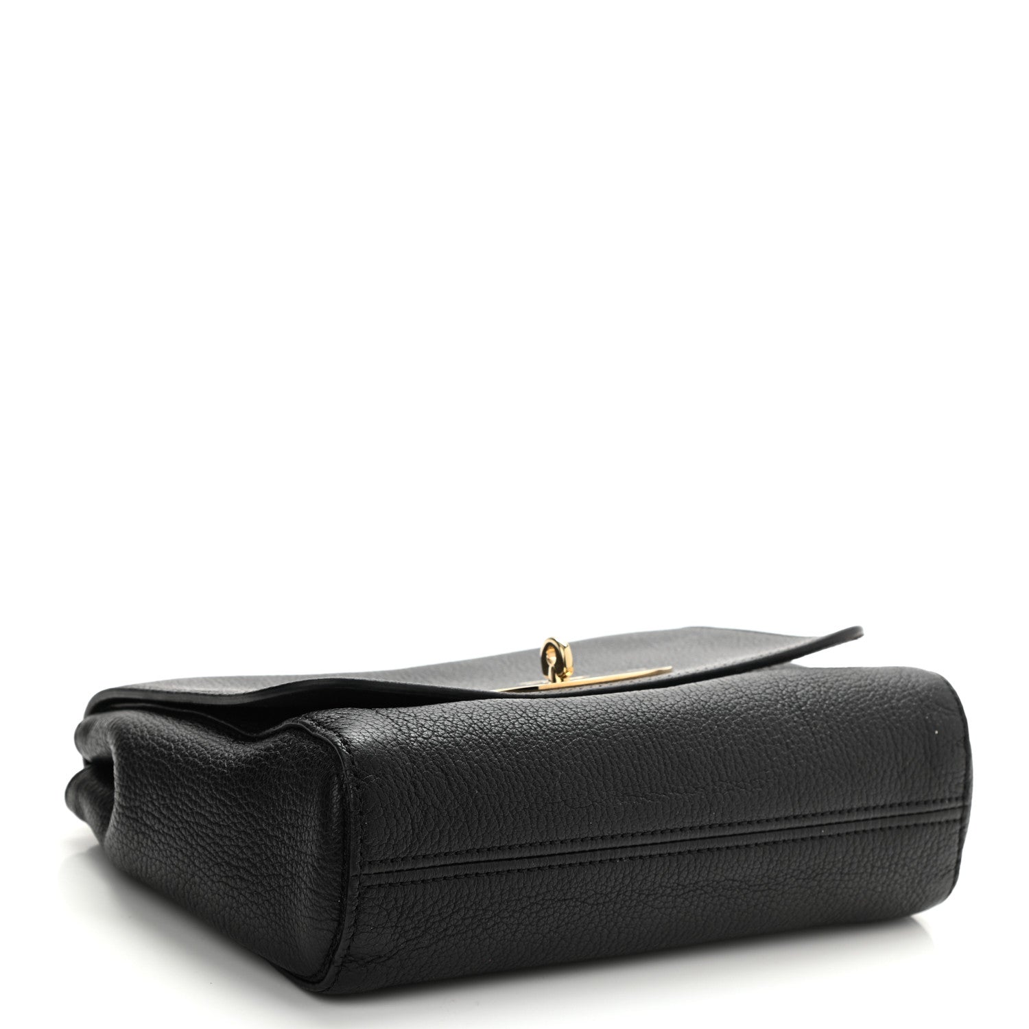 Mulberry Glossy Goatskin Small Lily Flap Black 4 of 12