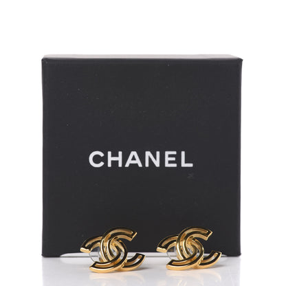 Chanel Metal Obazine CC Earrings Gold 5 of 5