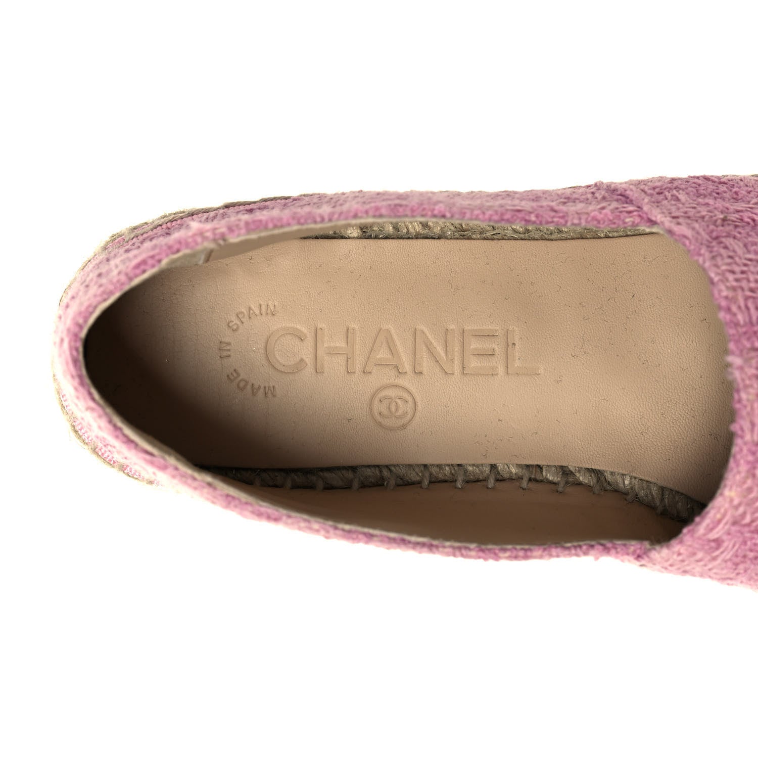 Chanel Linen CC Espadrilles 36 Pink Black 8 of 9