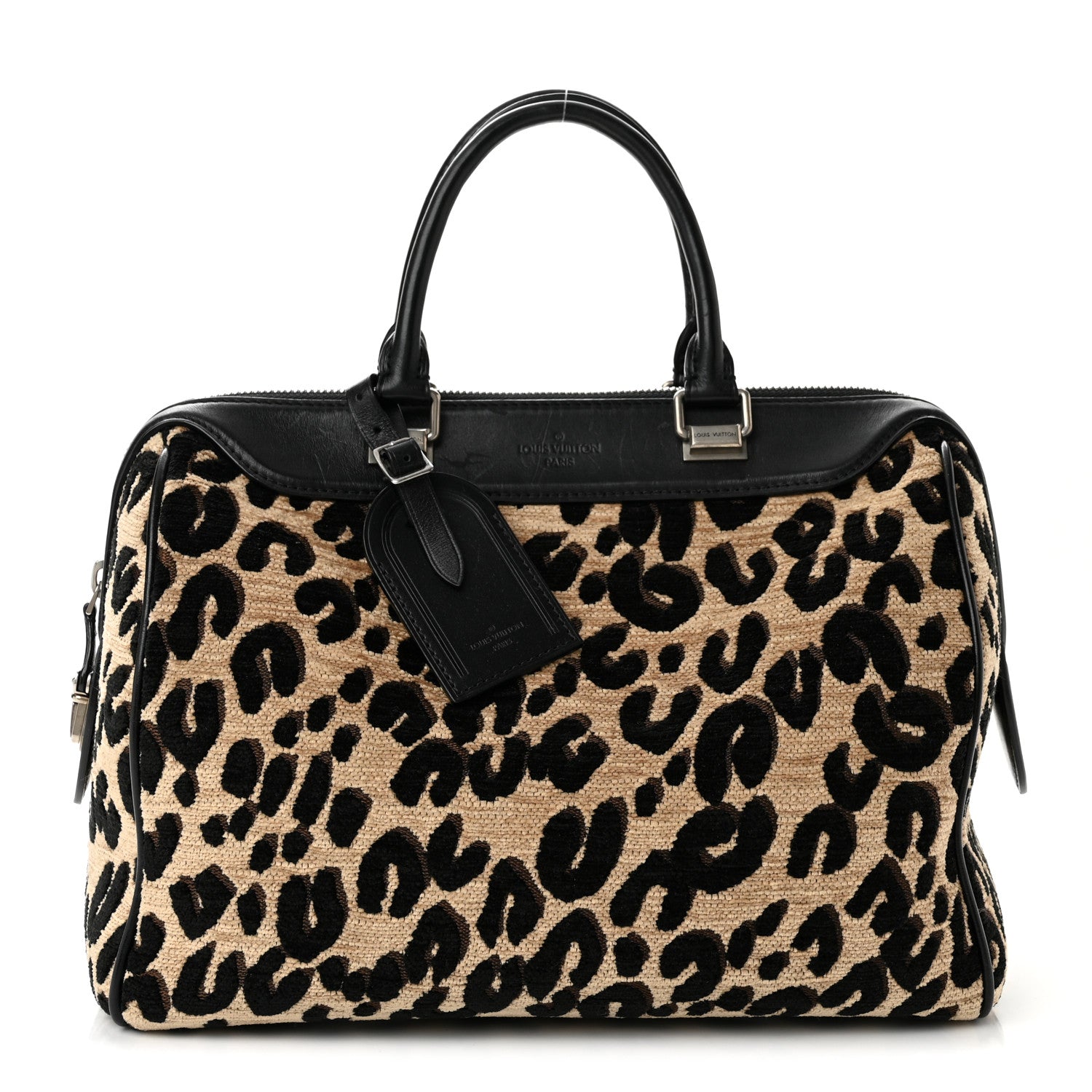 Louis Vuitton Jacquard Velvet Leopard Print Stephen Sprouse Speedy 1 of 12