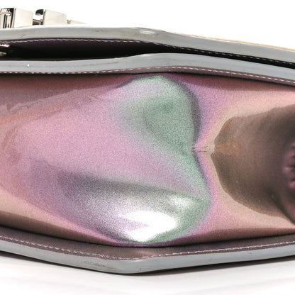 Chanel Iridescent Patent Calfskin PVC Quilted Small Boy Flap Light Purple 10 of 10