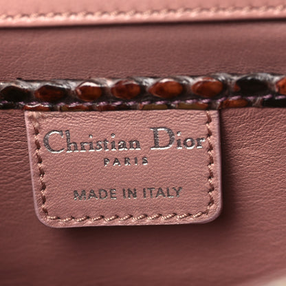 Christian Dior Snakeskin Evening Clutch Brown 6 of 8