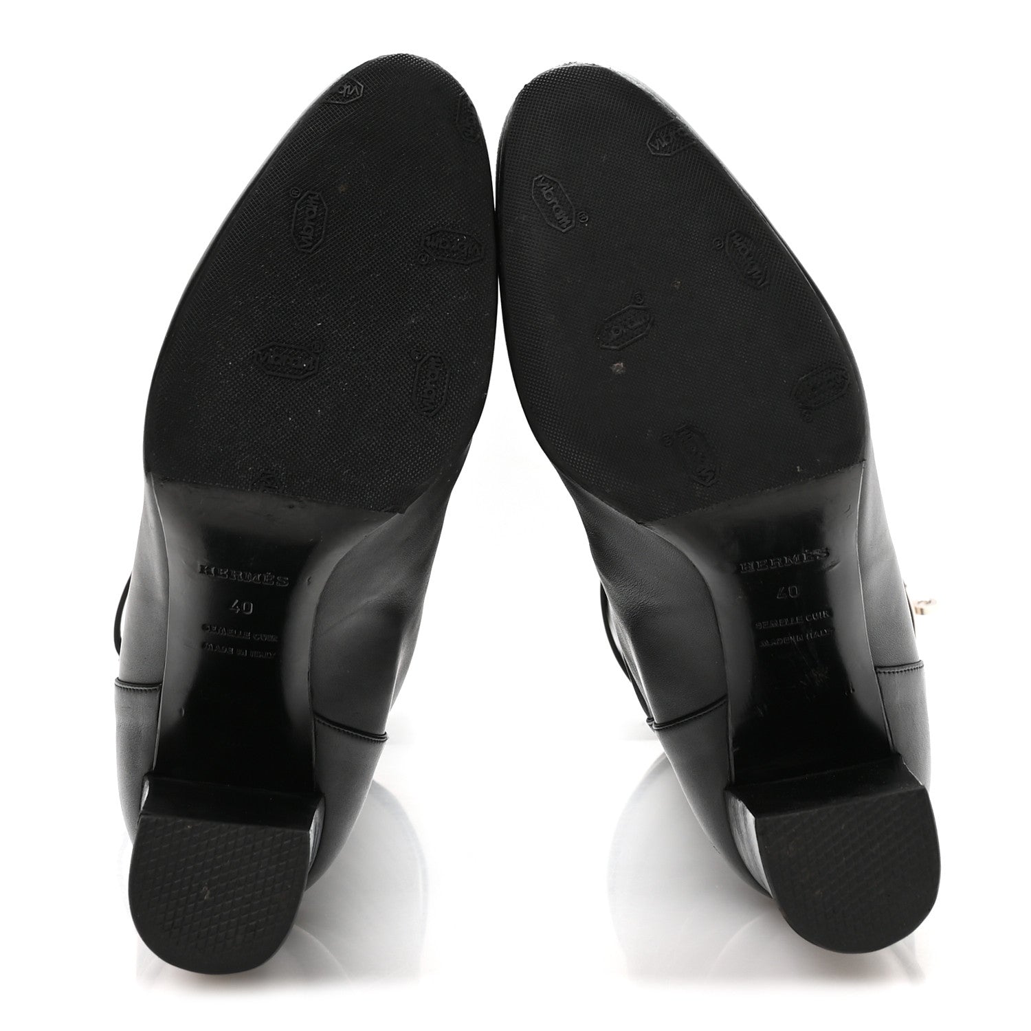 Hermes Heritage Calfskin Story Boots 40 Black 6 of 9
