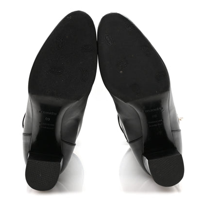 Hermes Heritage Calfskin Story Boots 40 Black 6 of 9