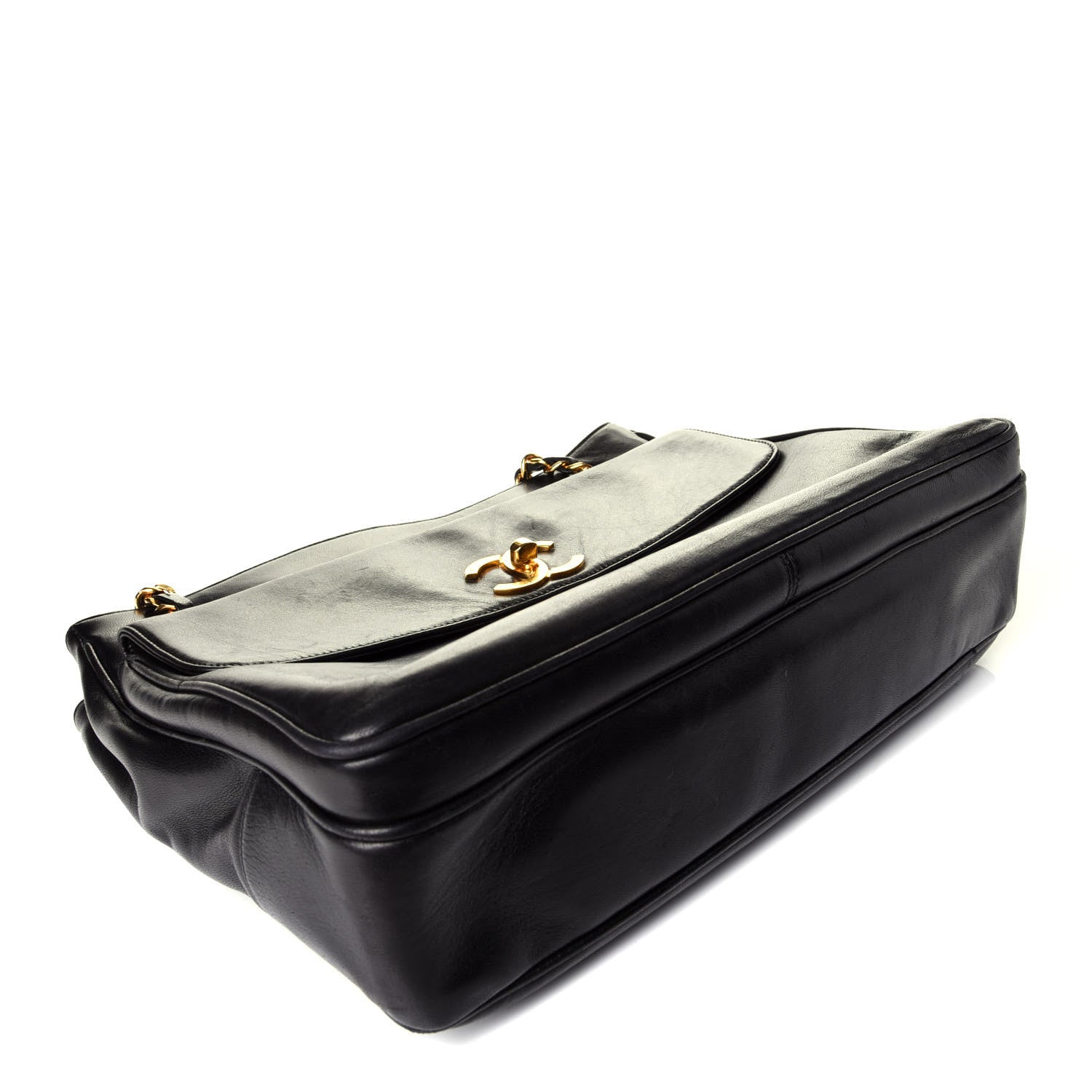 Chanel Lambskin Flap Shoulder Bag Black 4 of 10