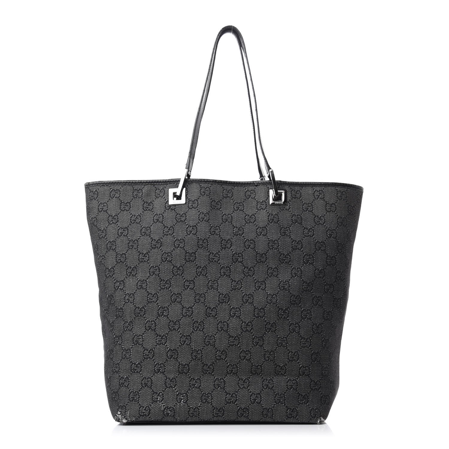 Gucci Monogram Bucket Tote Black 1 of 15