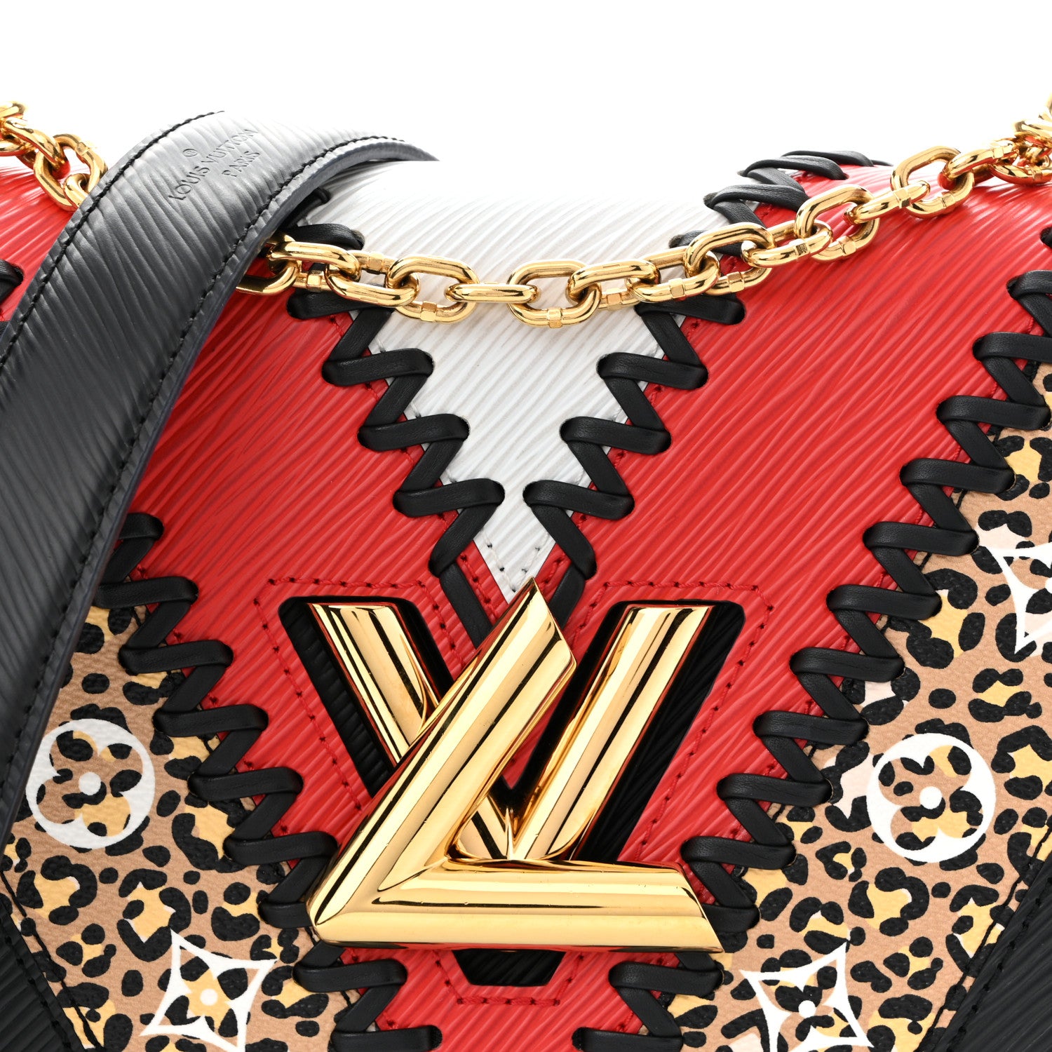 Louis Vuitton Epi Jungle Twist Shoulder Bag MM Black Coquelicot 8 of 10