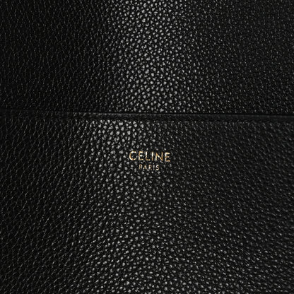 Celine Soft Grained Calfskin Sangle Bucket Bag Black 6 of 12