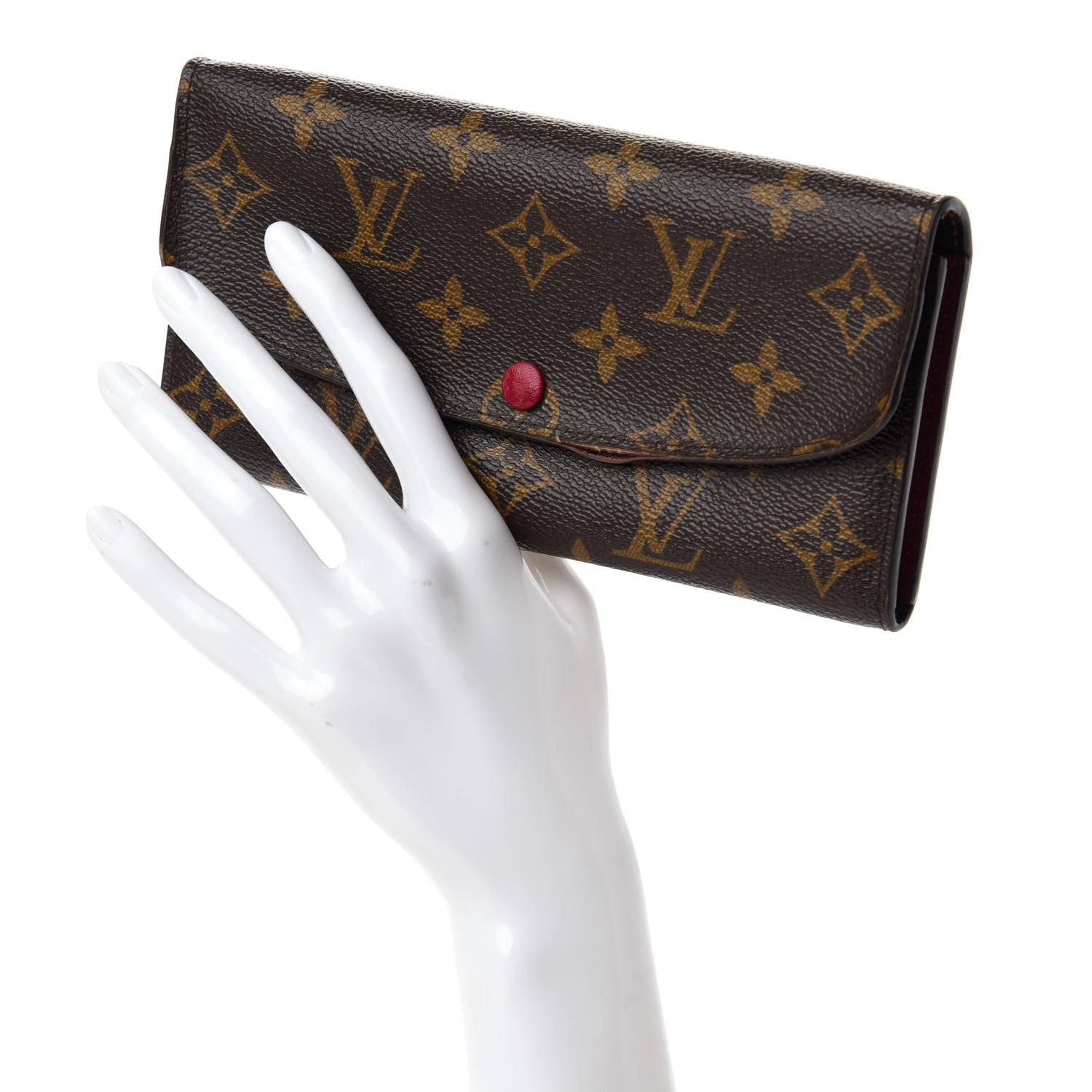 Louis Vuitton Monogram Emilie Wallet Fuchsia 2 of 13