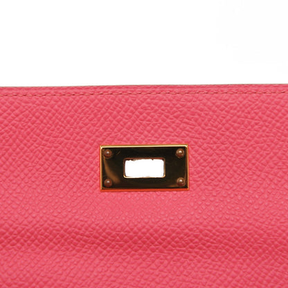 Hermes Epsom Kelly Medium Wallet Rose Azalee 13 of 15