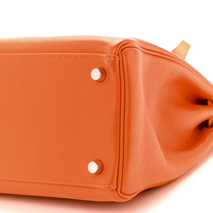 Hermes Swift Kelly Retourne 32 Orange 9 of 19