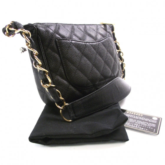 Caviar Quilted Pochette Black