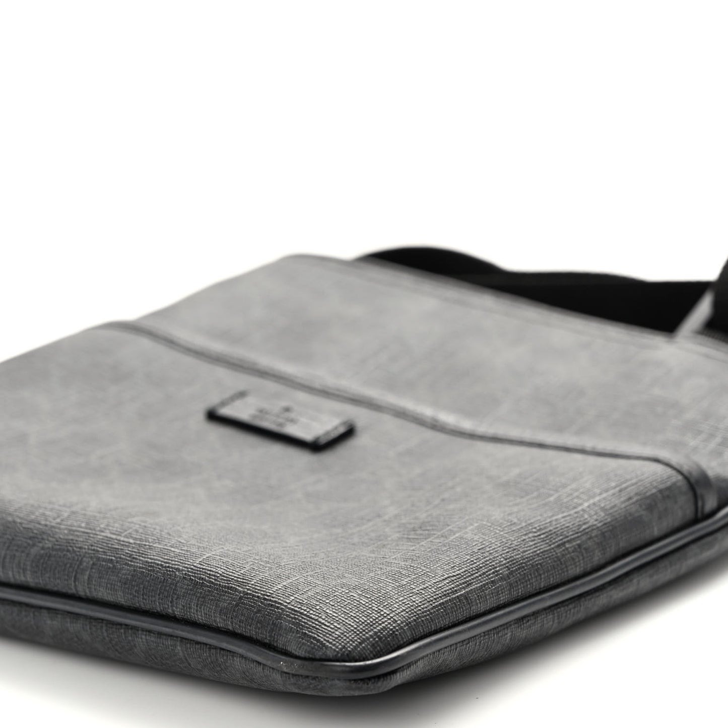 GG Plus Flat Messenger Bag Black Grey