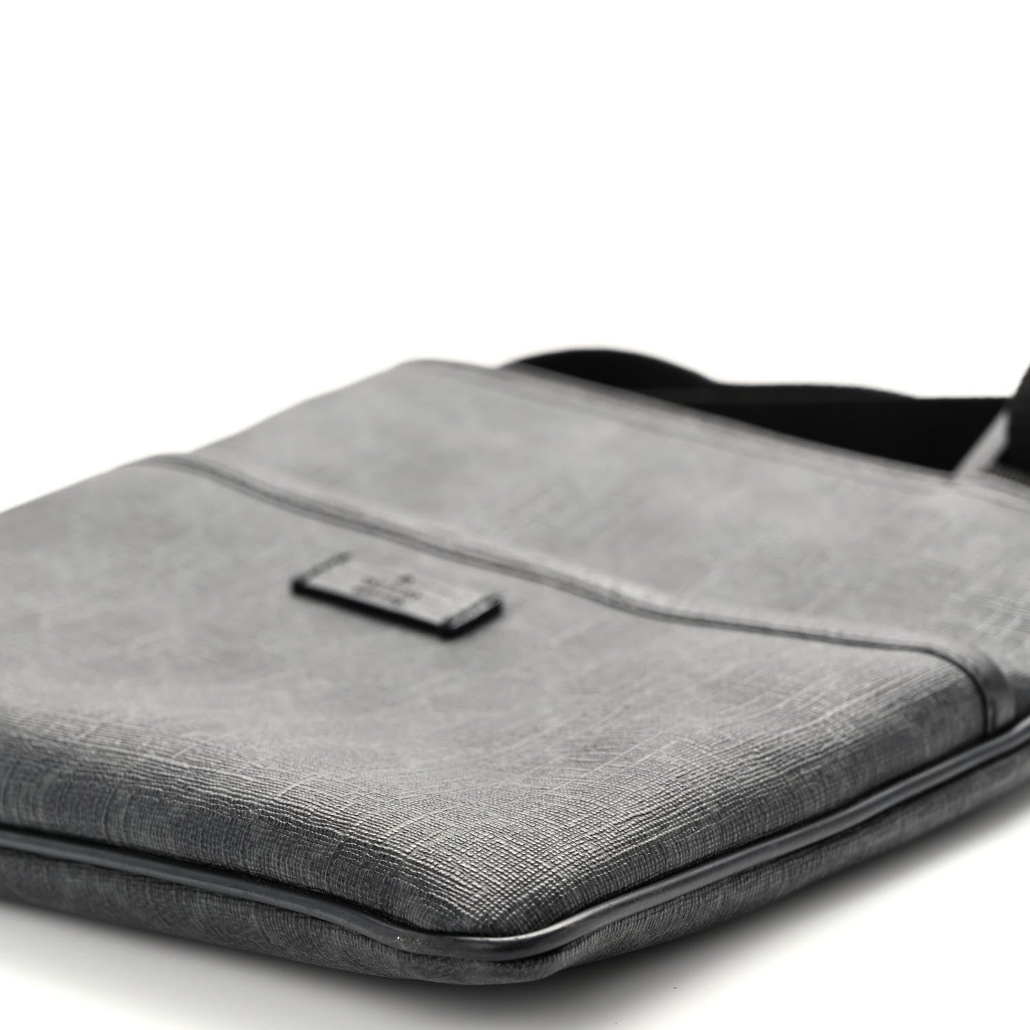 Gucci GG Plus Flat Messenger Bag Black Grey 9 of 9