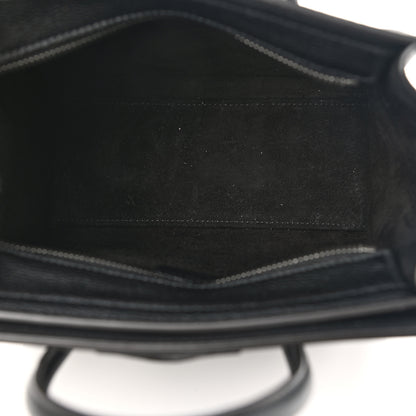 Celine Drummed Calfskin Nano Luggage Black 5 of 12