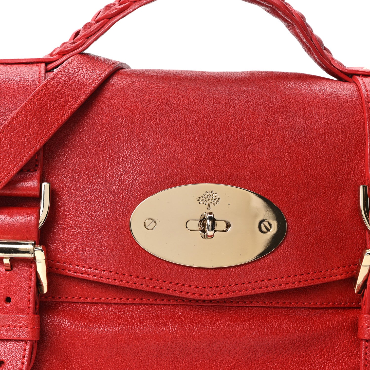Mulberry Glossy Goatskin Medium Alexa Poppy Red 9 of 11