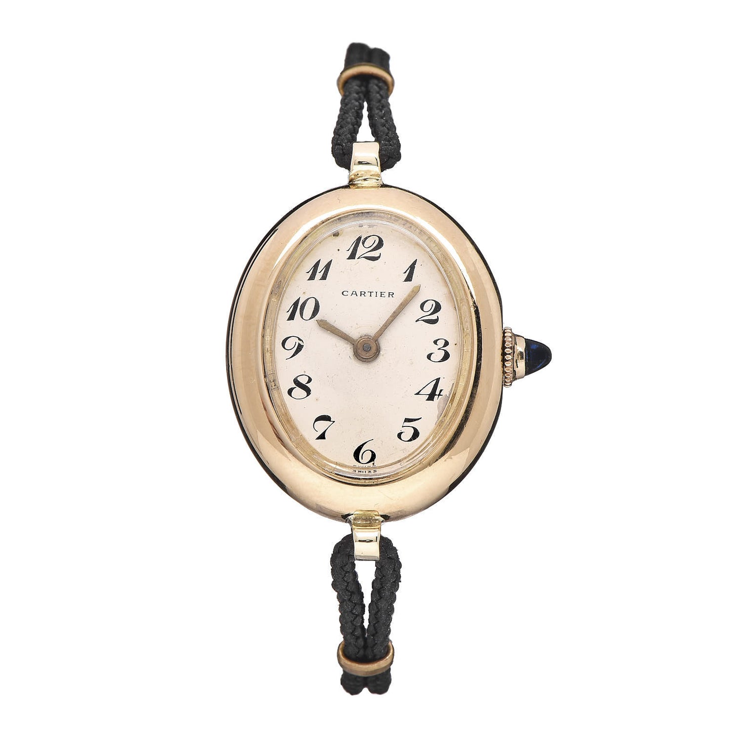 18K Yellow Gold Cord 21mm Oval Mechanical Watch